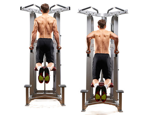 Assisted dips maskine