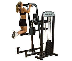 Assisted chin ups maskine